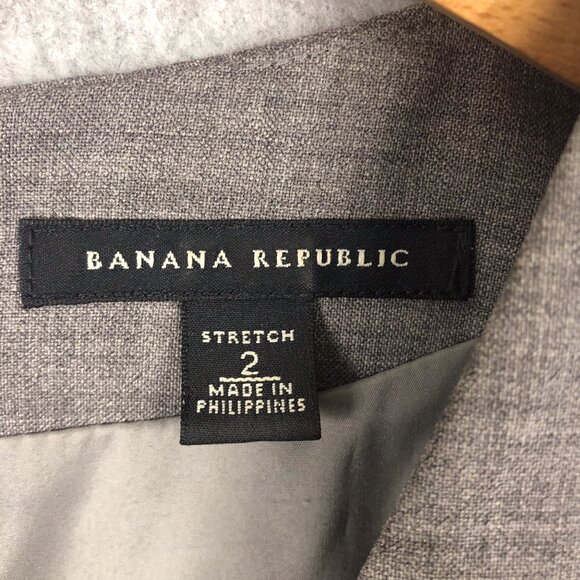 Banana Republic Woven in Italy Grey Structured Career Dress Size 2 - Picture 6 of 9